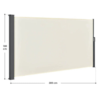 Seitenmarkise Dubai 300 x 180 cm beige