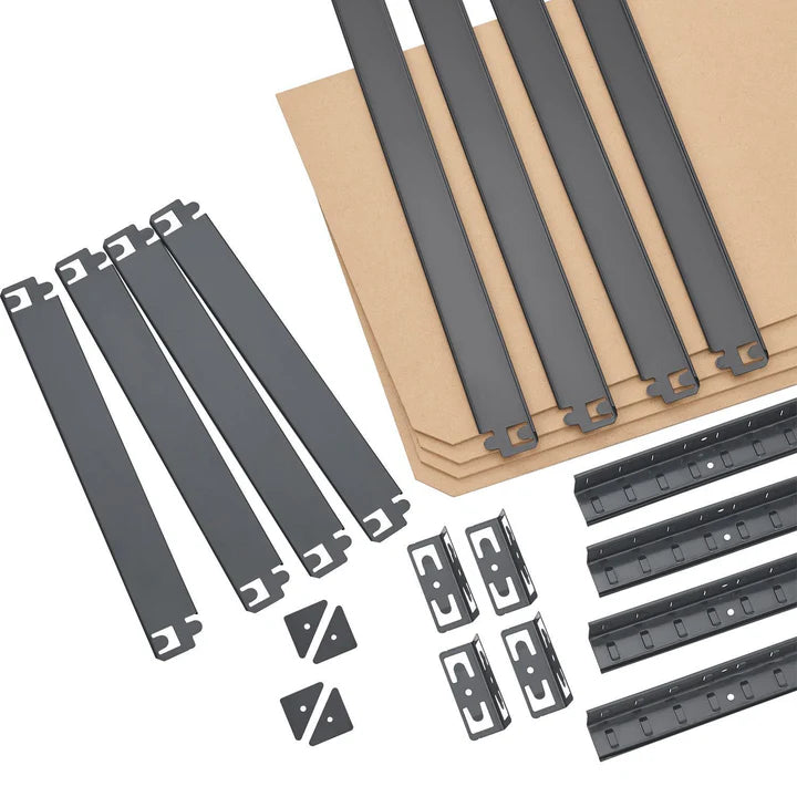 Scaffale portaoggetti Easy Set da 2 160 x 80 x 40 cm Grigio