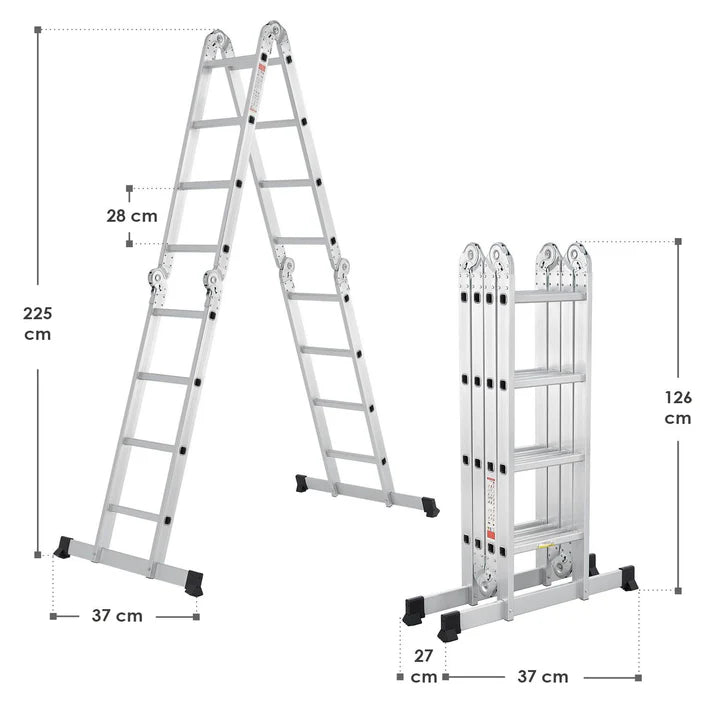 Scala multifunzionale in alluminio 4,7m