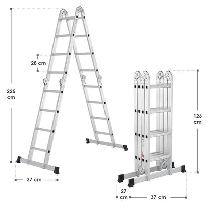 Scala multifunzionale in alluminio 4,7m