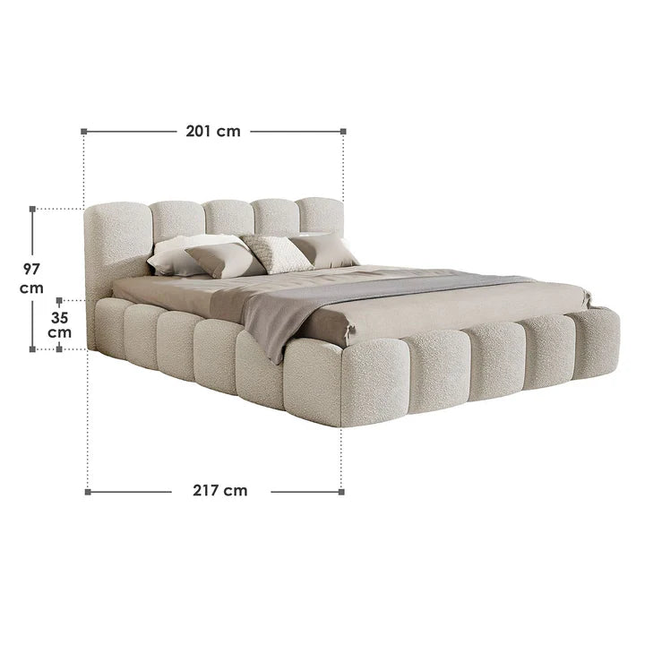 Polsterbett Catania Inkl. Lattenrost - 180x200 cm Beige - Palo24