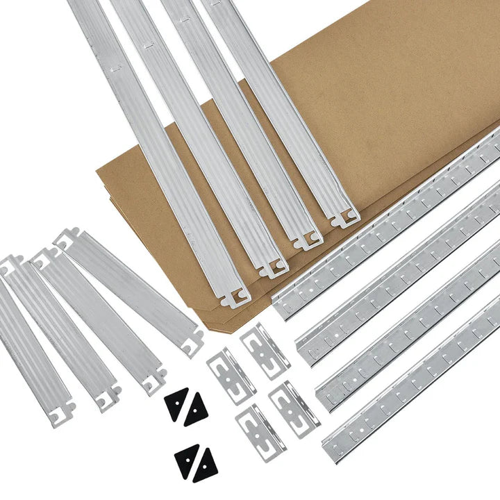 Set di 2 ripiani portaoggetti "Easy" 160 x 80 x 40 cm
