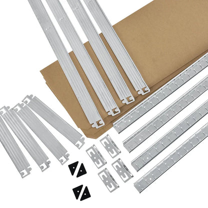 Set di 2 ripiani portaoggetti "Easy" 160 x 80 x 40 cm