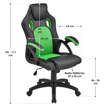 Chaise de bureau Racing Montréal (Vert)