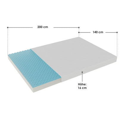 Kaltschaummatratze 160 x 200 cm Polyurethane-Kaltschaum