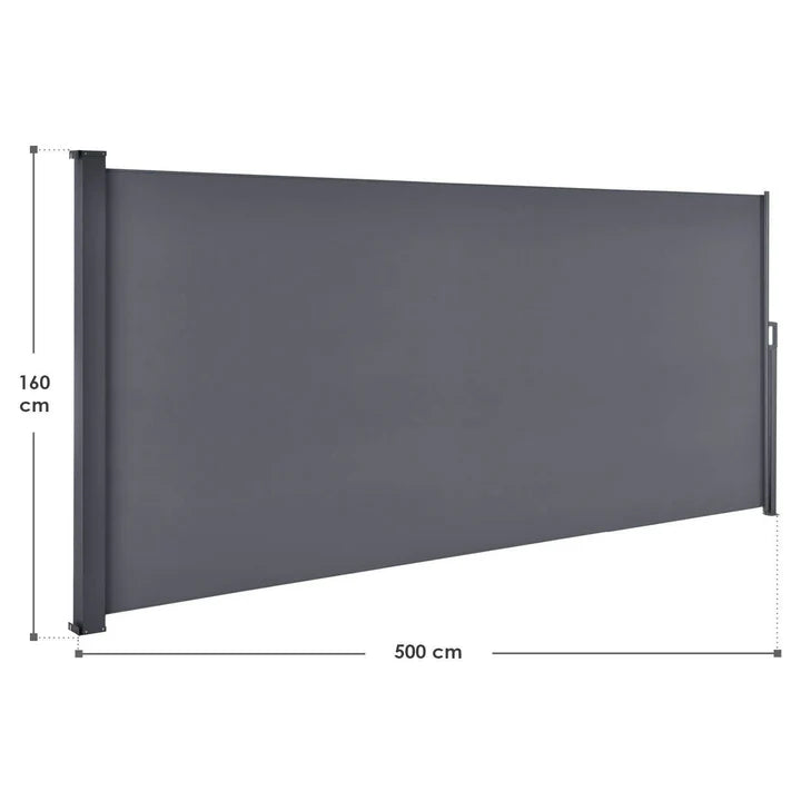 Tenda laterale Dubai 500 x 160 cm antracite