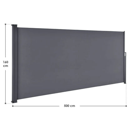 Tenda laterale Dubai 500 x 160 cm antracite