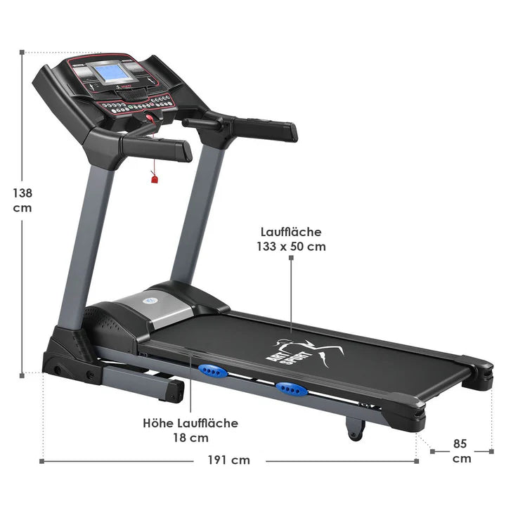 Tapis roulant Speedrunner 6000 appareil d'entraînement à 22 km/h 99 programmes