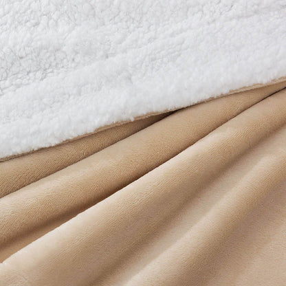 Fleecedecke 220x240 cm 2-Seitig Sand - Palo24