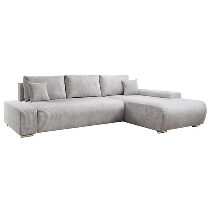 Sofa Iseo Rechts mit Schlaffunktion - Hellgrau - Palo24