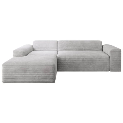 Sofa Vals Links mit PESO-Stoff - Hellgrau - Palo24