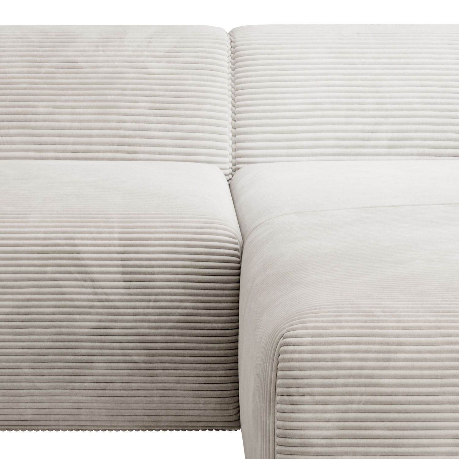 Ecksofa Vals aus Stoff Beige - Palo24