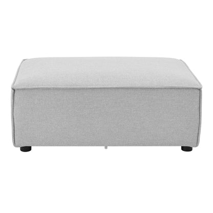 Modulares Sofa Domas XL - 4 Sitzer & Kissen - Stoff Hellgrau - Palo24