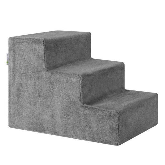 Haustiertreppe Timmy in Grau 36 cm hohe Ein- und Ausstiegshilfe für Haustiere - Palo24