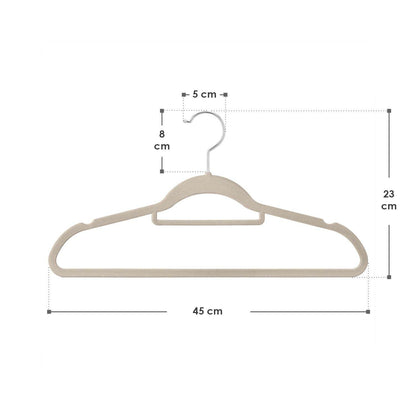 Kleiderbügel Samt 30er Set Khaki - Palo24