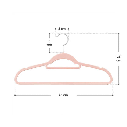 Kleiderbügel Samt 30er Set Rosa - Palo24