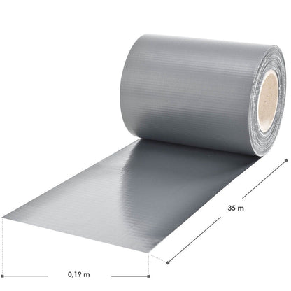 Panneau de clôture à bande d'intimité en PVC gris clair
