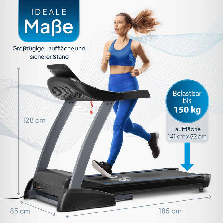 Laufband Speedrunner 7000 Kino-Map-Funktion, 22 km/h Geschwindigkeit & 48 Programmen