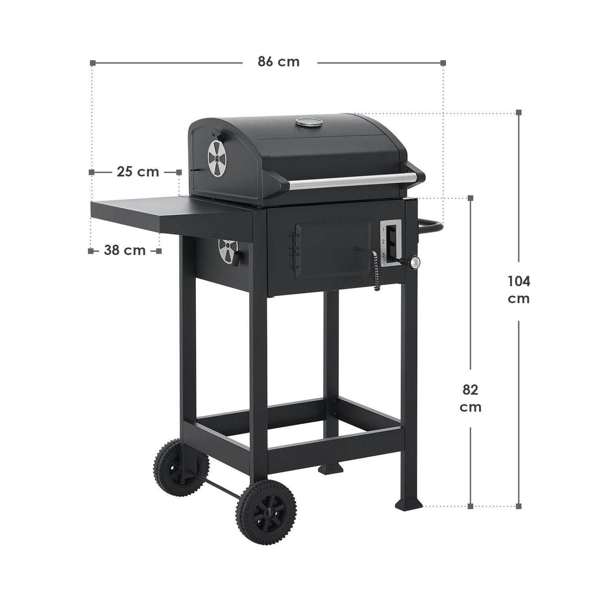 BBQ Holzkohlegrill Missouri mit Grillrost - Palo24