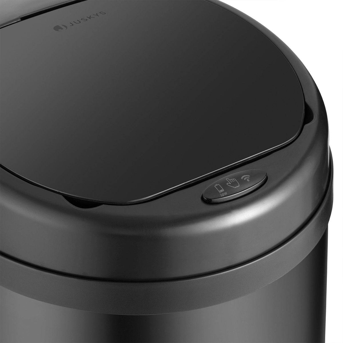 Automatischer Mülleimer mit Sensor - 50L Schwarz - Palo24