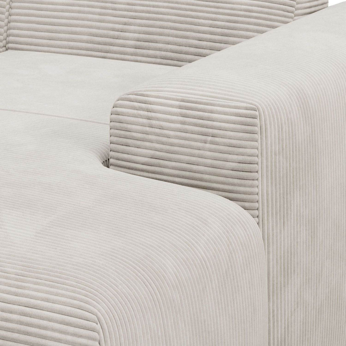Ecksofa Vals aus Stoff Beige - Palo24