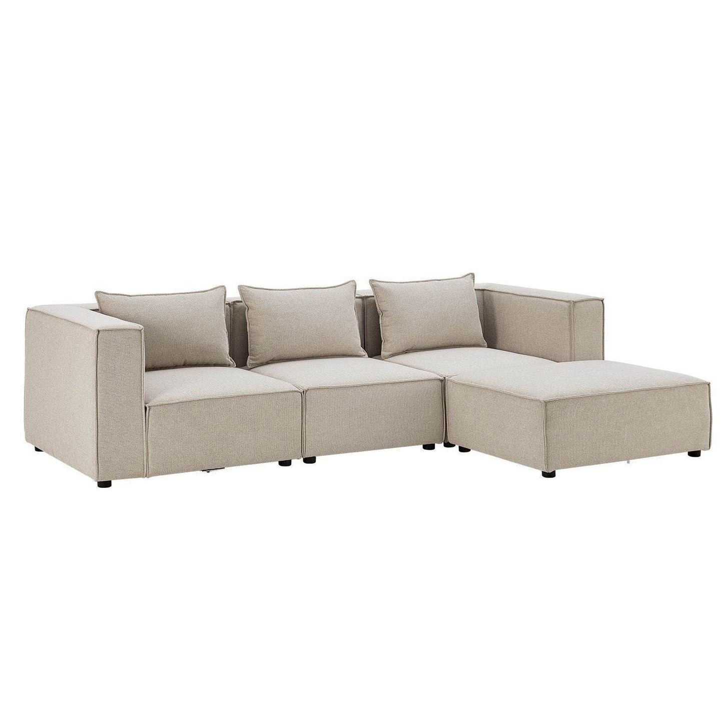 Modulares Sofa Domas L - 3 Sitzer Beige - Palo24