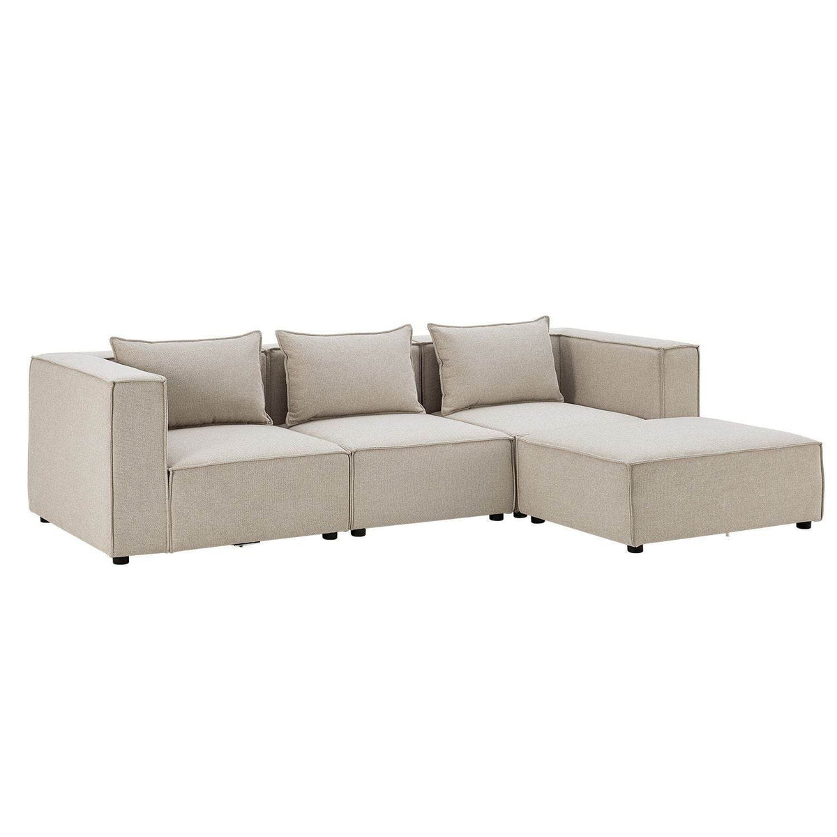 Modulares Sofa Domas L - 3 Sitzer Beige - Palo24