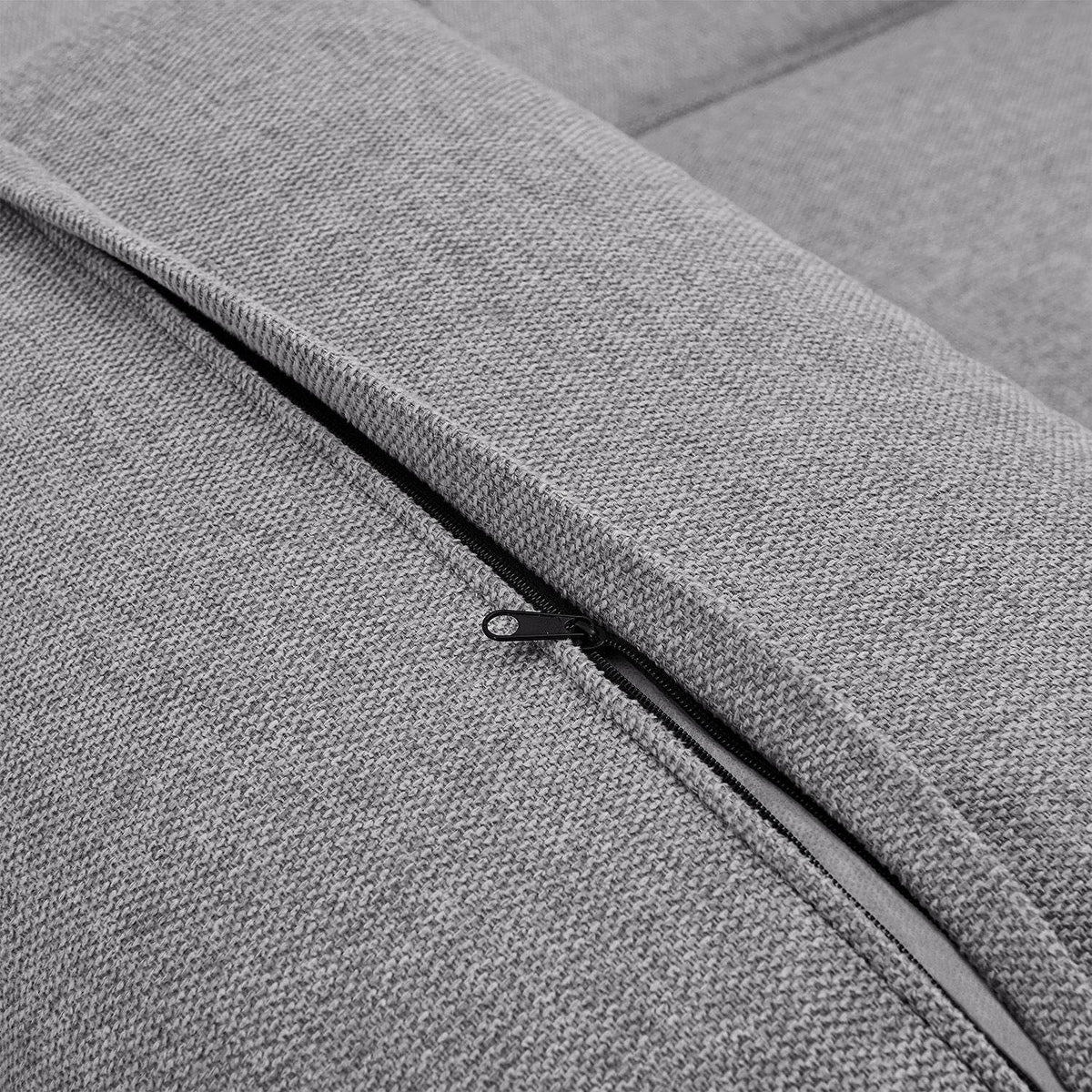 Modulares Sofa Domas S - 2 Sitzer Stoff Dunkelgrau - Palo24