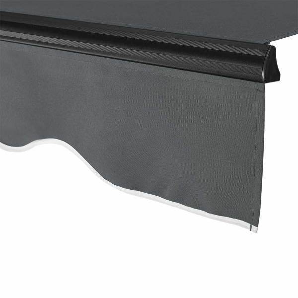 Gelenkarmmarkise 300 x 250 cm mit Kurbel Grau - Palo24