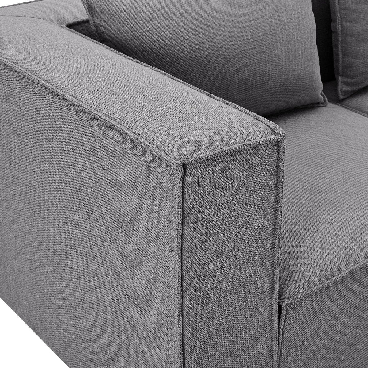 Modulares Sofa Domas XL - 4 Sitzer Dunkelgrau - Palo24