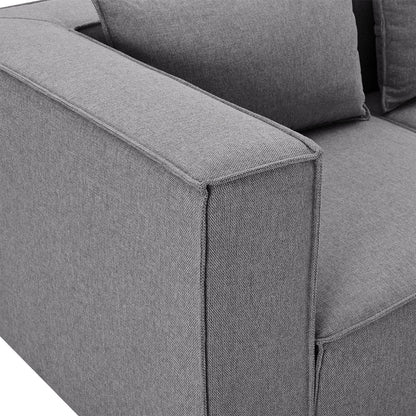 Modulares Sofa Domas XXL - Wohnlandschaft Dunkelgrau - Palo24