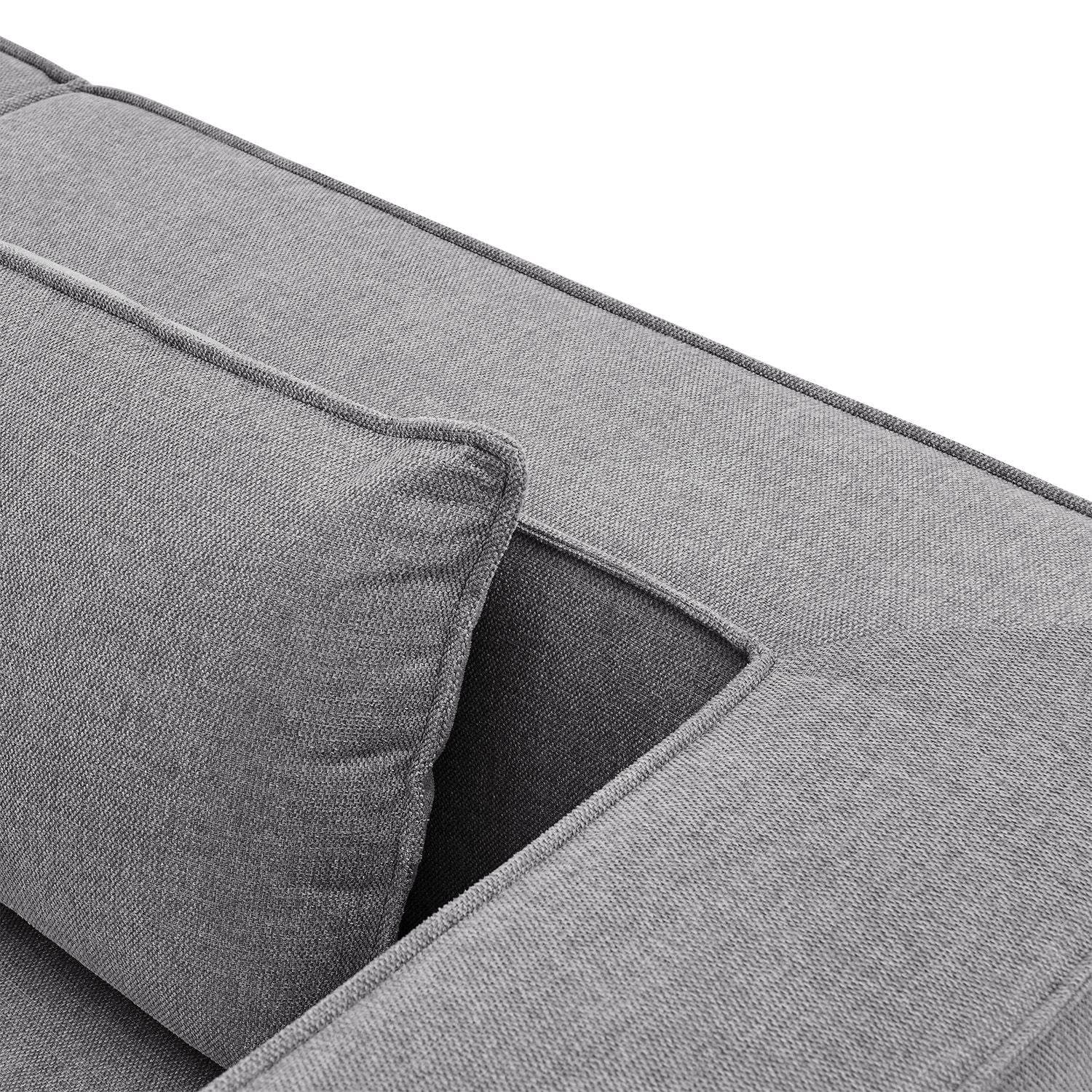 Modulares Sofa Domas XL - 4 Sitzer Dunkelgrau - Palo24