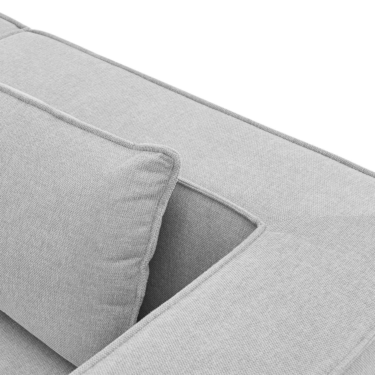 Modulares Sofa Domas L - 3 Sitzer Hellgrau - Palo24