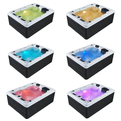 Outdoor Whirlpool Oasis mit LED Massagedüsen - Palo24