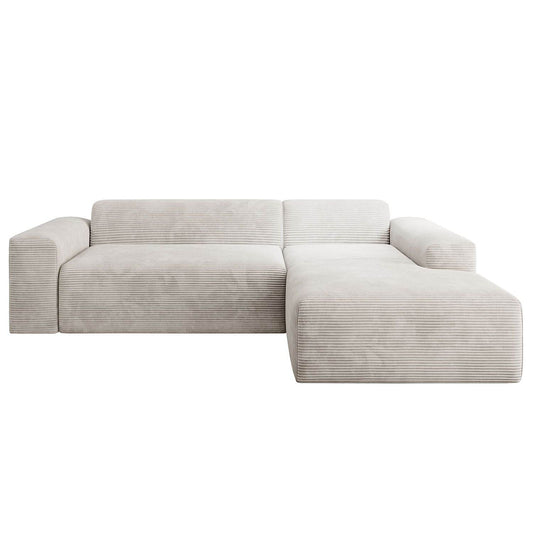 Ecksofa Vals aus Stoff Beige - Palo24