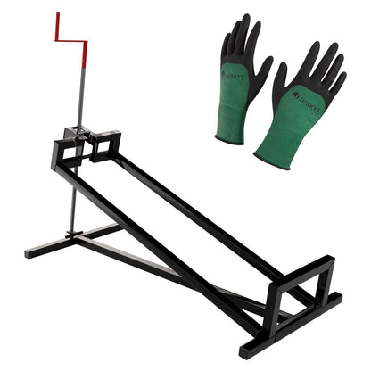 Rasentraktorheber mit Handschuhen - Schwarz - Palo24