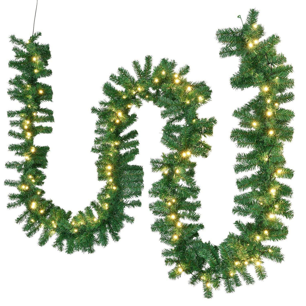Künstliche Weihnachtsgirlande 5 m mit 100 LEDs - Palo24