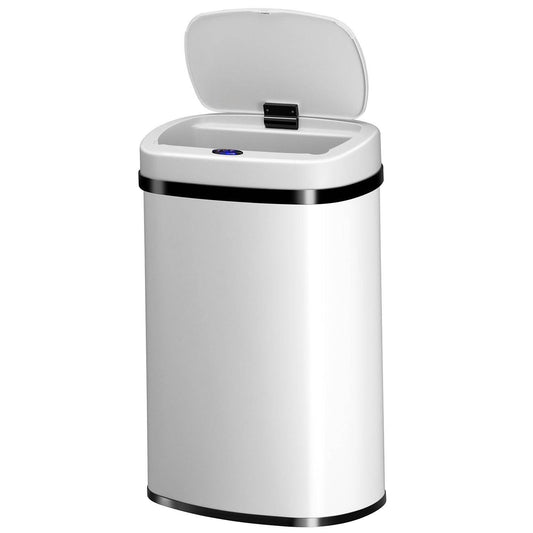 Automatischer Mülleimer mit Sensor - 50L Weiss - Palo24