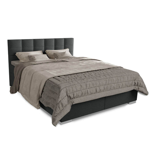Boxspringbett Seattle 180x200 cm - Dunkelgrau - Palo24