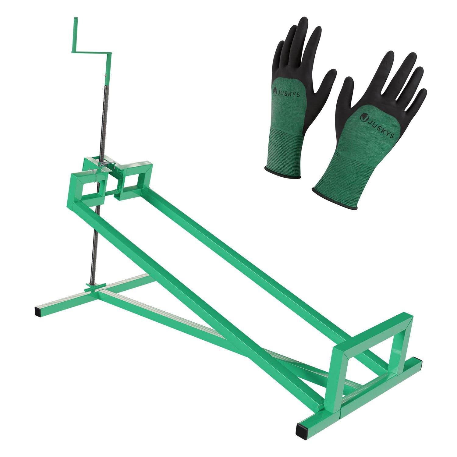 Rasentraktorheber mit Handschuhen - Grün - Palo24