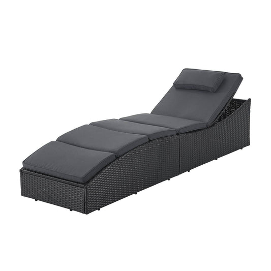 Faltbare Polyrattan Sonnenliege Lamia - Palo24