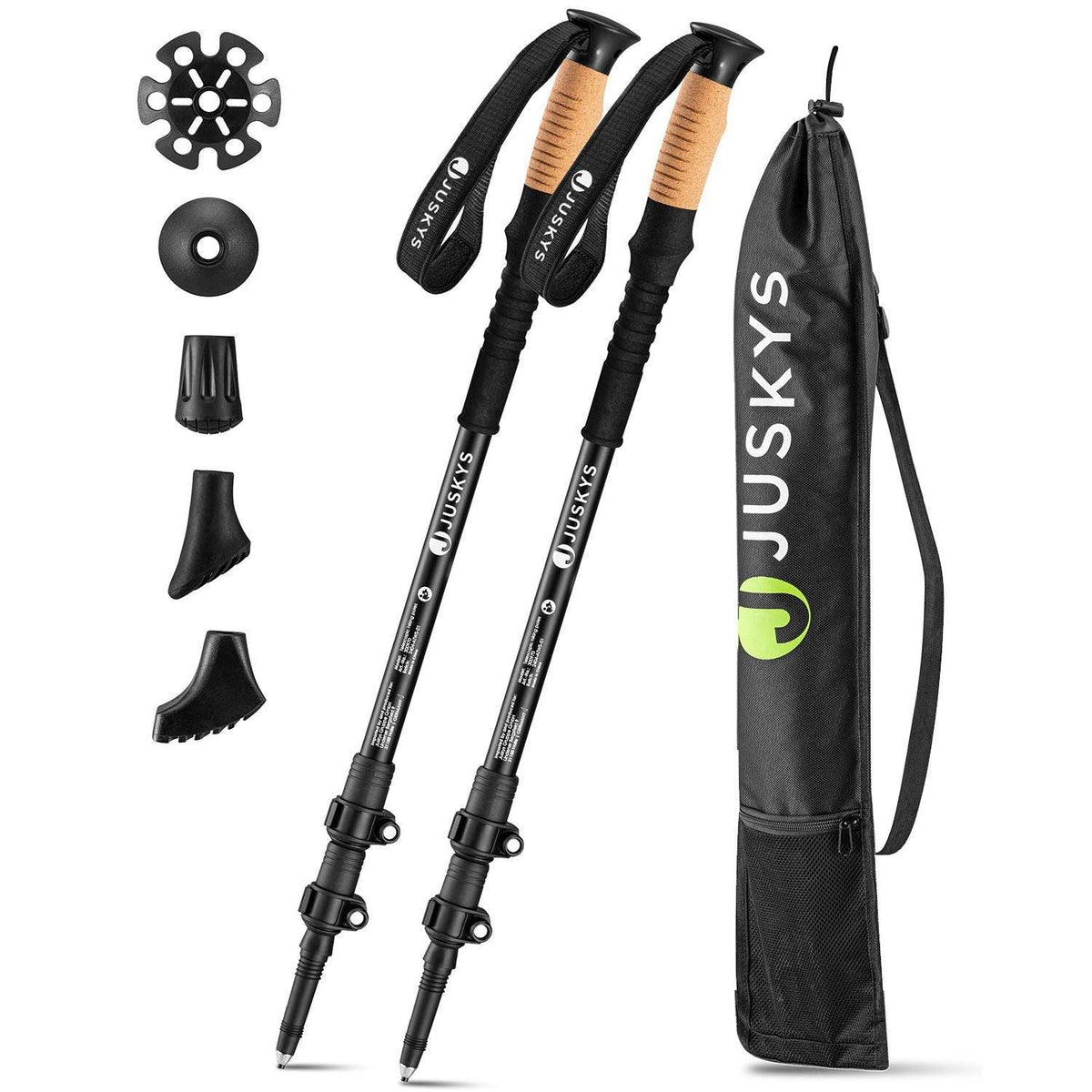 Nordic Walking Stöcke - Schwarz - Palo24