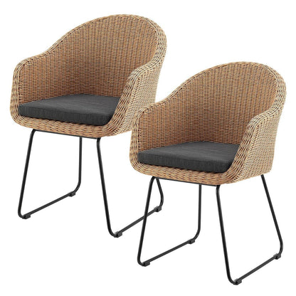 2x Rattan Korbsessel Cody - Palo24