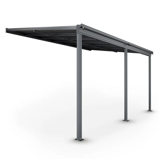 Terrassendach Borneo 4 x 3 m dunkelgrau