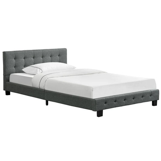 Letto imbottito Manresa 120 x 200 cm - grigio