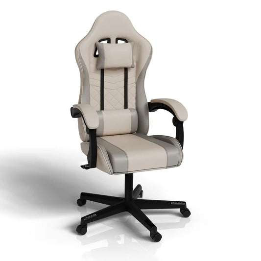 Bürostuhl Gamingstuhl HyperSeat beige/hellgrau