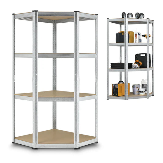 Mensola angolare portaoggetti "Corner Easy" 160 x 75 x 40-75 cm