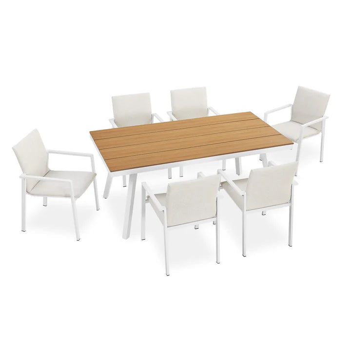 Premium Gartenlounge Set Maui Tisch mit 6 Stühlen - Palo24