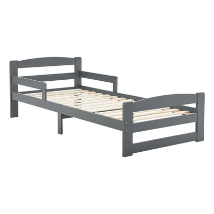 Letto per ragazzi 90 x 200 cm letto in legno Arona con rete a doghe grigio