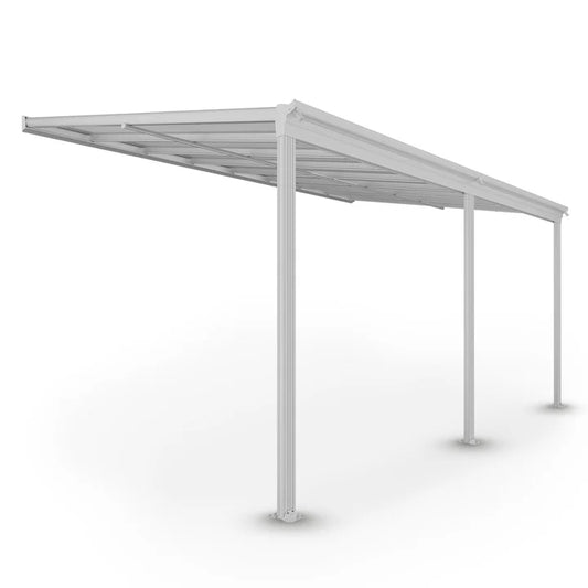 Terrassenüberdachung Borneo 5x3 m Weiss